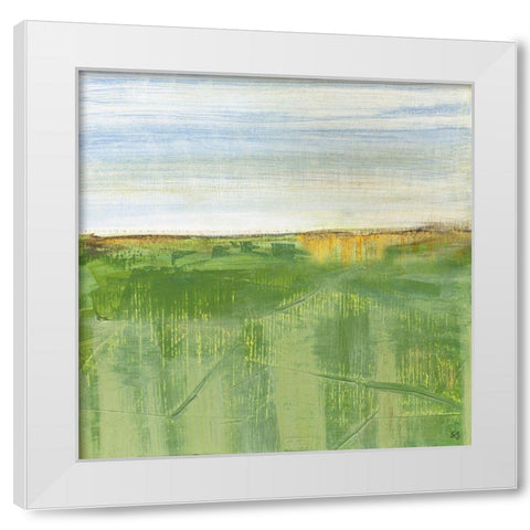 Distant Horizon I White Modern Wood Framed Art Print by Jill, Susan