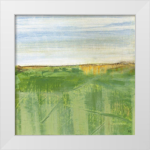 Distant Horizon I White Modern Wood Framed Art Print by Jill, Susan