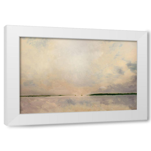 New Thinking White Modern Wood Framed Art Print by West, David