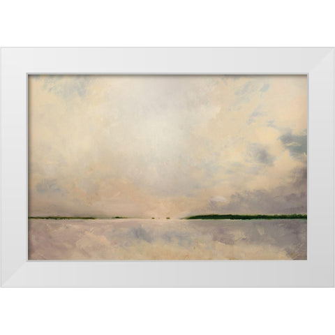 New Thinking White Modern Wood Framed Art Print by West, David