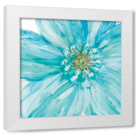 Bold Blue II White Modern Wood Framed Art Print by Robinson, Carol