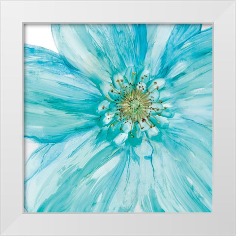 Bold Blue II White Modern Wood Framed Art Print by Robinson, Carol