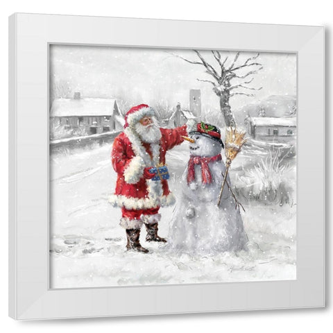 Festive Frosty White Modern Wood Framed Art Print by Corti, Marcello