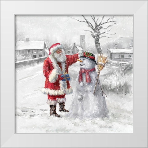 Festive Frosty White Modern Wood Framed Art Print by Corti, Marcello