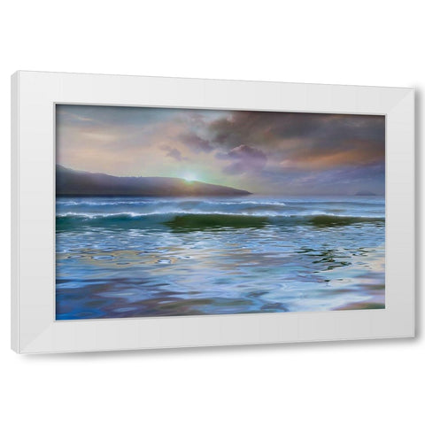 Western Light White Modern Wood Framed Art Print by Calascibetta, Mike