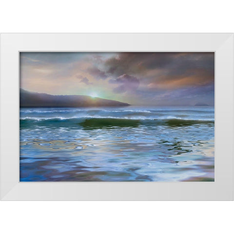 Western Light White Modern Wood Framed Art Print by Calascibetta, Mike