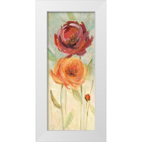Sweet Poppies I White Modern Wood Framed Art Print by Robinson, Carol