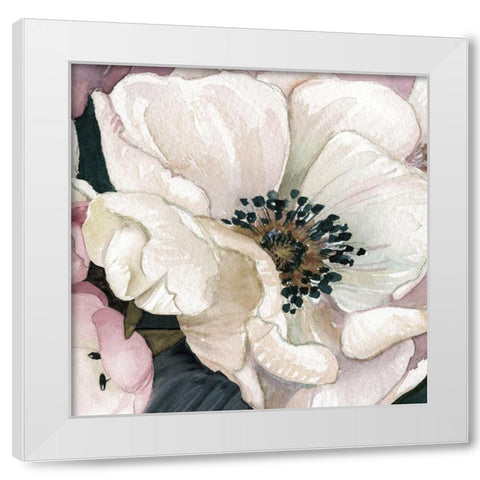 Anemone Study III White Modern Wood Framed Art Print by Robinson, Carol