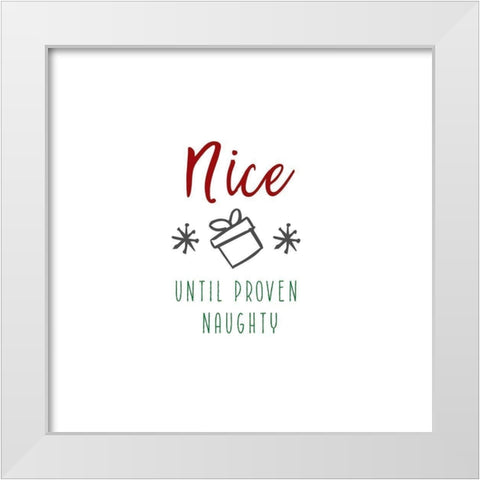 Nice White Modern Wood Framed Art Print by Murray, Amanda