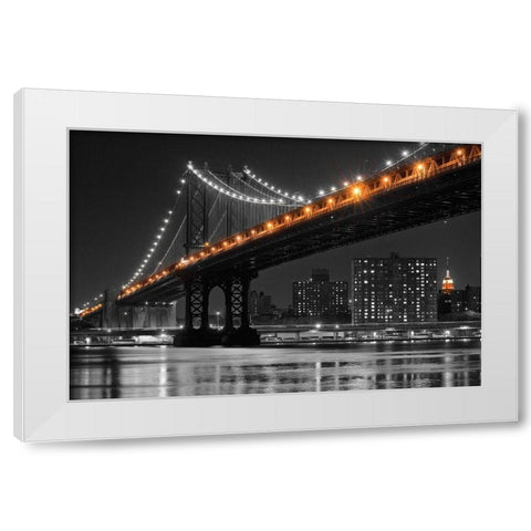 East River White Modern Wood Framed Art Print by Delimont, Danita