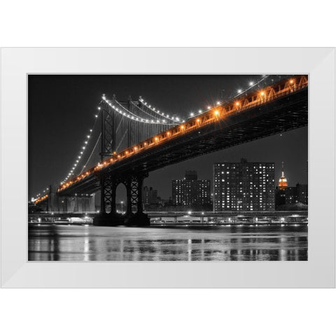 East River White Modern Wood Framed Art Print by Delimont, Danita