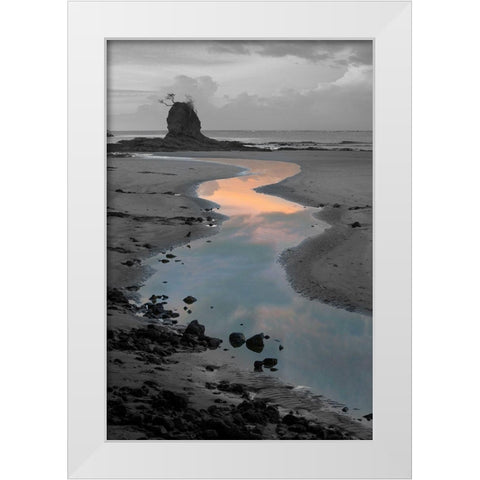 Playa Carrillo White Modern Wood Framed Art Print by Delimont, Danita