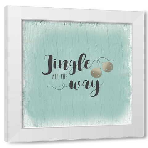 Jingle All The Way White Modern Wood Framed Art Print by Robinson, Carol