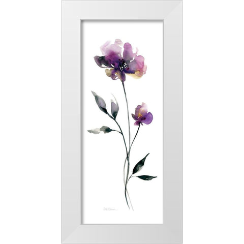 Perfect Purple I White Modern Wood Framed Art Print by Robinson, Carol