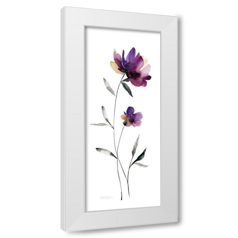 Perfect Purple II White Modern Wood Framed Art Print by Robinson, Carol