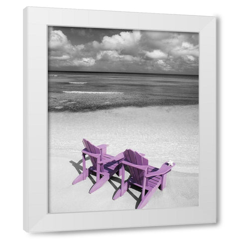 Beach Getaway White Modern Wood Framed Art Print by Delimont, Danita