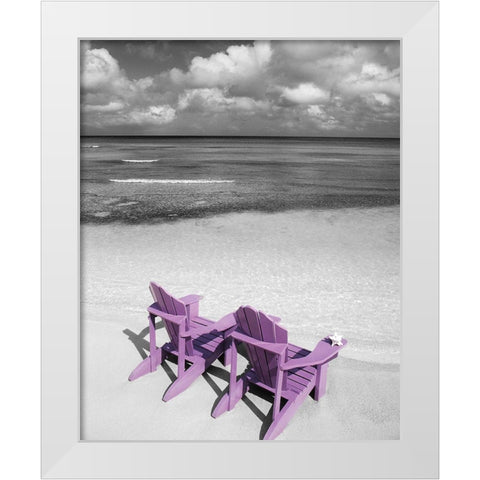 Beach Getaway White Modern Wood Framed Art Print by Delimont, Danita