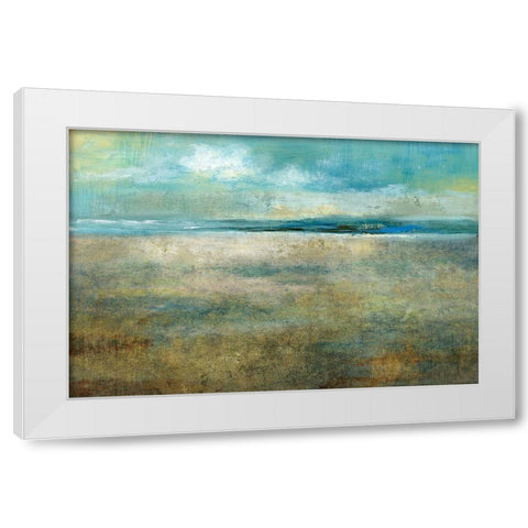 Delightful Day White Modern Wood Framed Art Print by Nan