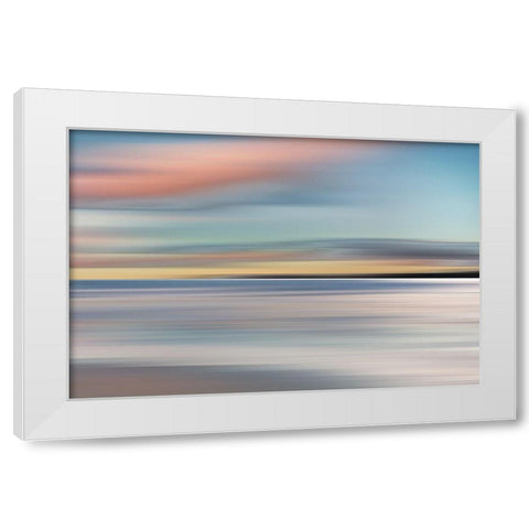 Honey Twilight White Modern Wood Framed Art Print by Calascibetta, Mike