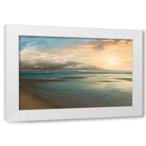 Island Mist White Modern Wood Framed Art Print by Calascibetta, Mike