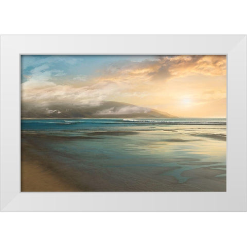 Island Mist White Modern Wood Framed Art Print by Calascibetta, Mike