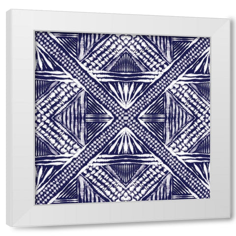 Inky Kaleidoscope White Modern Wood Framed Art Print by Murray, Amanda