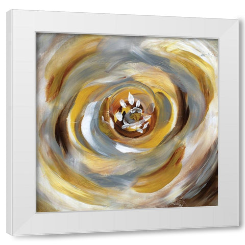 Emboldened Bloom White Modern Wood Framed Art Print by Nan