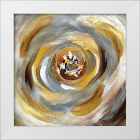 Emboldened Bloom White Modern Wood Framed Art Print by Nan