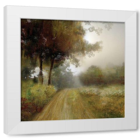 Take Me Home White Modern Wood Framed Art Print by Nan