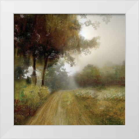 Take Me Home White Modern Wood Framed Art Print by Nan