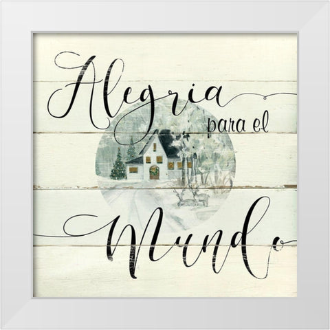 Alegria para el White Modern Wood Framed Art Print by Robinson, Carol