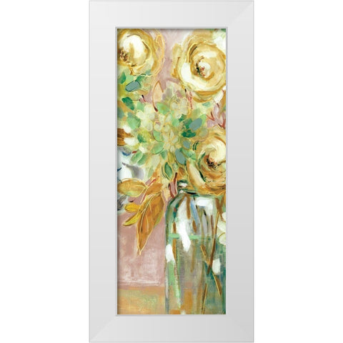 Autumn Arrangement White Modern Wood Framed Art Print by Robinson, Carol