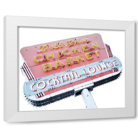 Cocktail Lounge White Modern Wood Framed Art Print by Delimont, Danita
