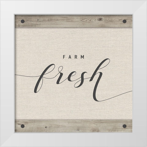 Farm Fresh White Modern Wood Framed Art Print by Murray, Amanda