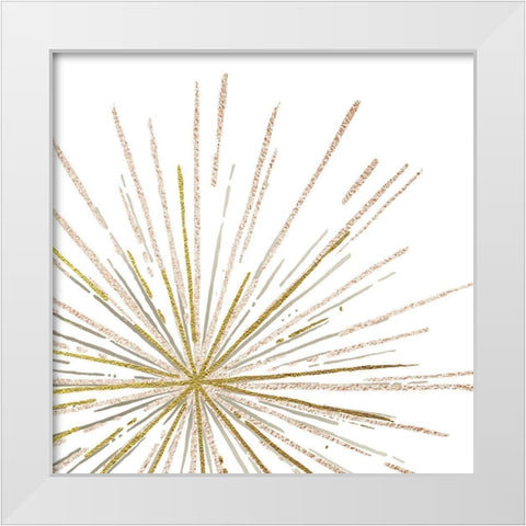 Glam Burst White Modern Wood Framed Art Print by Murray, Amanda