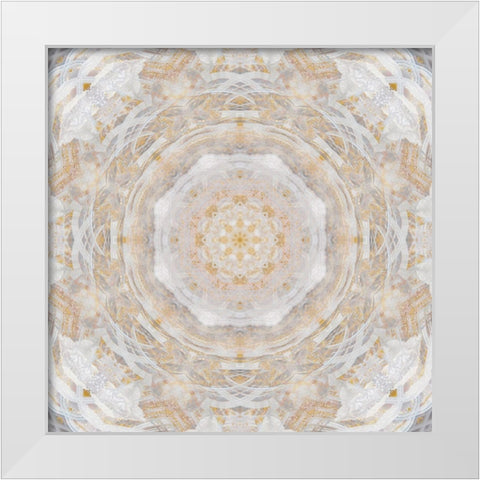 Light Metallic White Modern Wood Framed Art Print by Nan