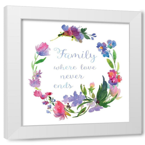 Where Love Never White Modern Wood Framed Art Print by Troise Heidel, Theresa