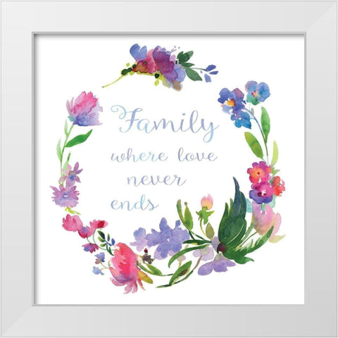 Where Love Never White Modern Wood Framed Art Print by Troise Heidel, Theresa