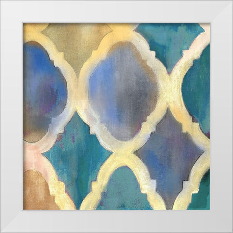 Cool Tile White Modern Wood Framed Art Print by Robinson, Carol