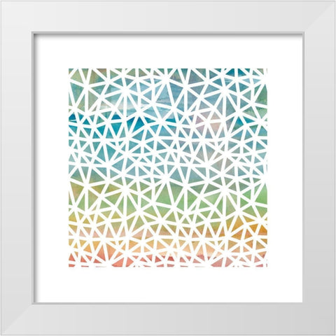 Geometric Wash I White Modern Wood Framed Art Print by Robinson, Carol