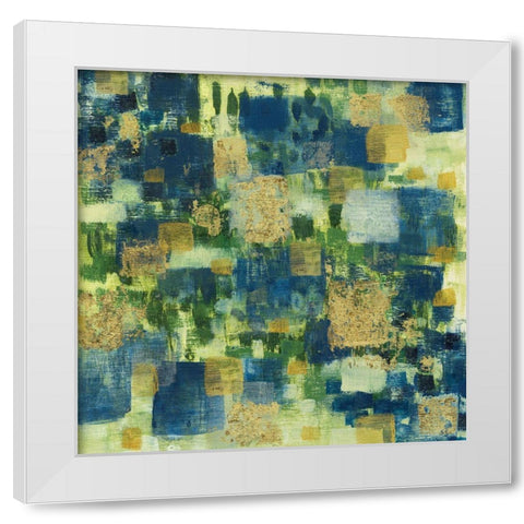 Golden Field White Modern Wood Framed Art Print by Jill, Susan