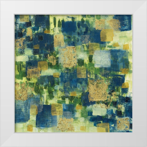 Golden Field White Modern Wood Framed Art Print by Jill, Susan