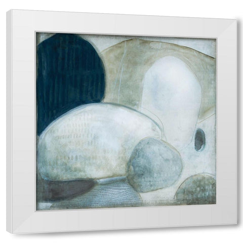 No Stone Unturned White Modern Wood Framed Art Print by Robinson, Carol