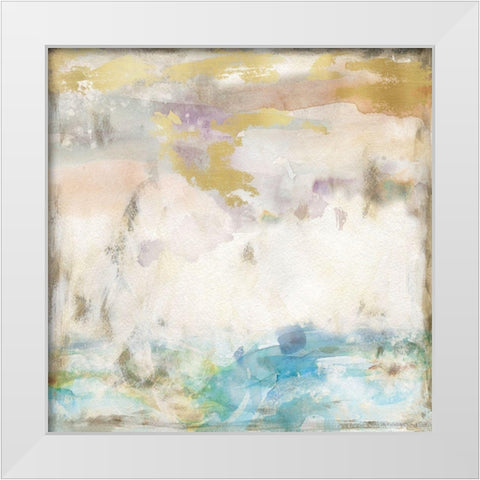 Ocean Calm White Modern Wood Framed Art Print by Robinson, Carol
