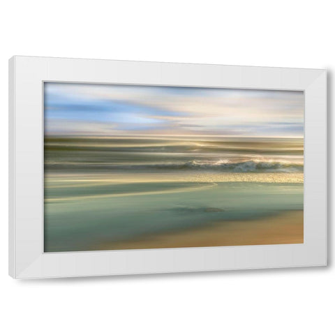 Topaz Light White Modern Wood Framed Art Print by Calascibetta, Mike