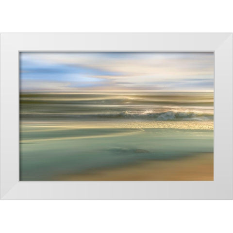 Topaz Light White Modern Wood Framed Art Print by Calascibetta, Mike