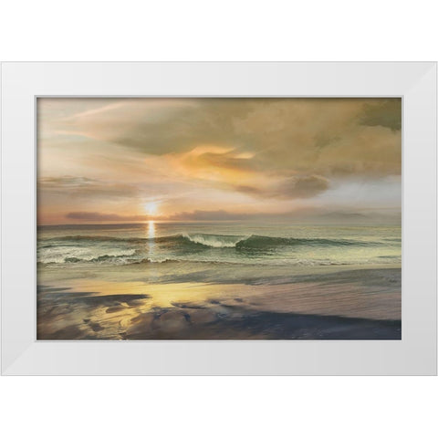 Monterey White Modern Wood Framed Art Print by Calascibetta, Mike