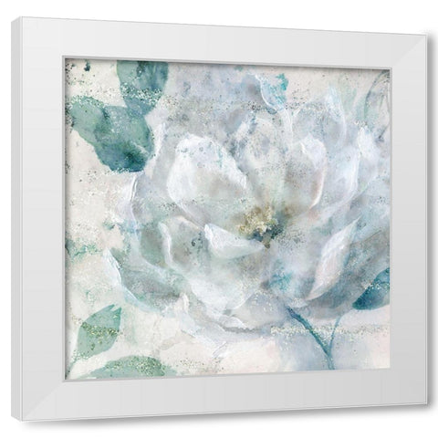 Glitter Glam White Modern Wood Framed Art Print by Nan