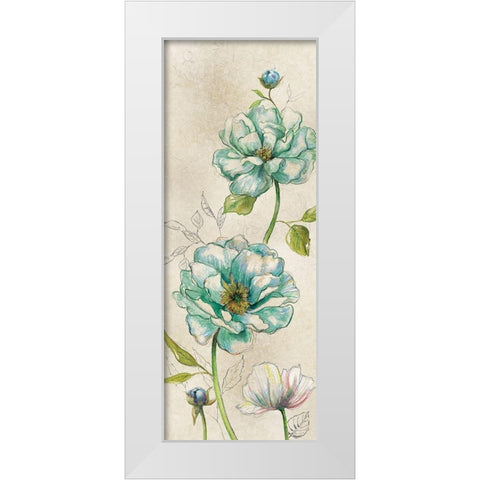 Sketches in Blue White Modern Wood Framed Art Print by Robinson, Carol