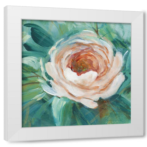 Coral White Modern Wood Framed Art Print by Robinson, Carol